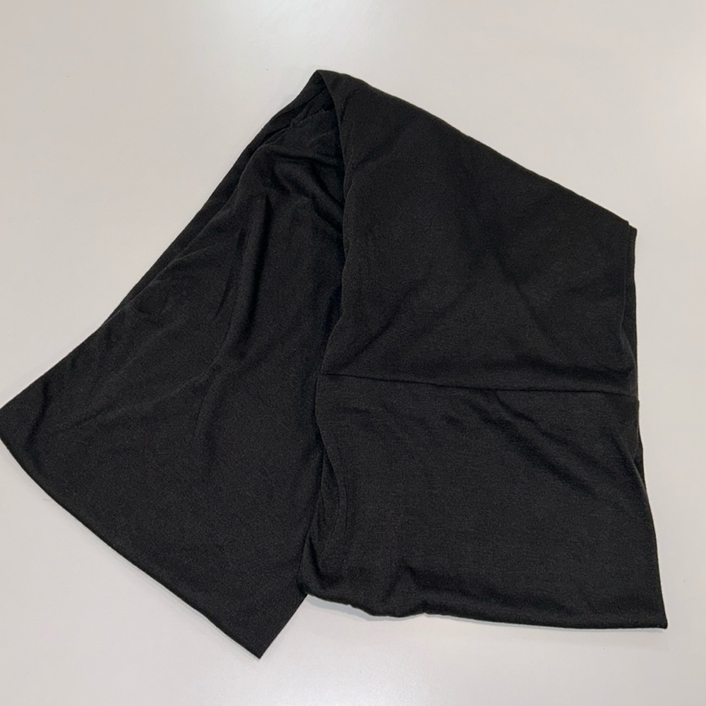 Black infinity scarf with pocket for storage